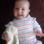 Madlenka pózuje na vánoční přání