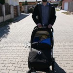 s tatínkem na procházce