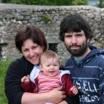 a rodinné foto před hradbami