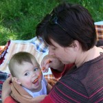 ... během oběda ...