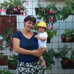 s mámou na výstavě fuchsií