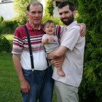 s tatínkem a dědečkem z Drmoulu