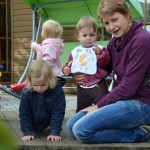 s tetou Včeldou a Anežkou u rybiček