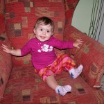 malý oslavenec ve velkém křesle